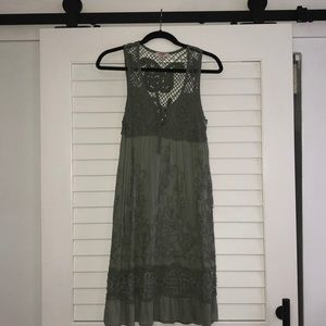Scandal sage green Boho dress